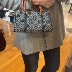 Mini Tory Burch Stylish Blue Patterned Handbag